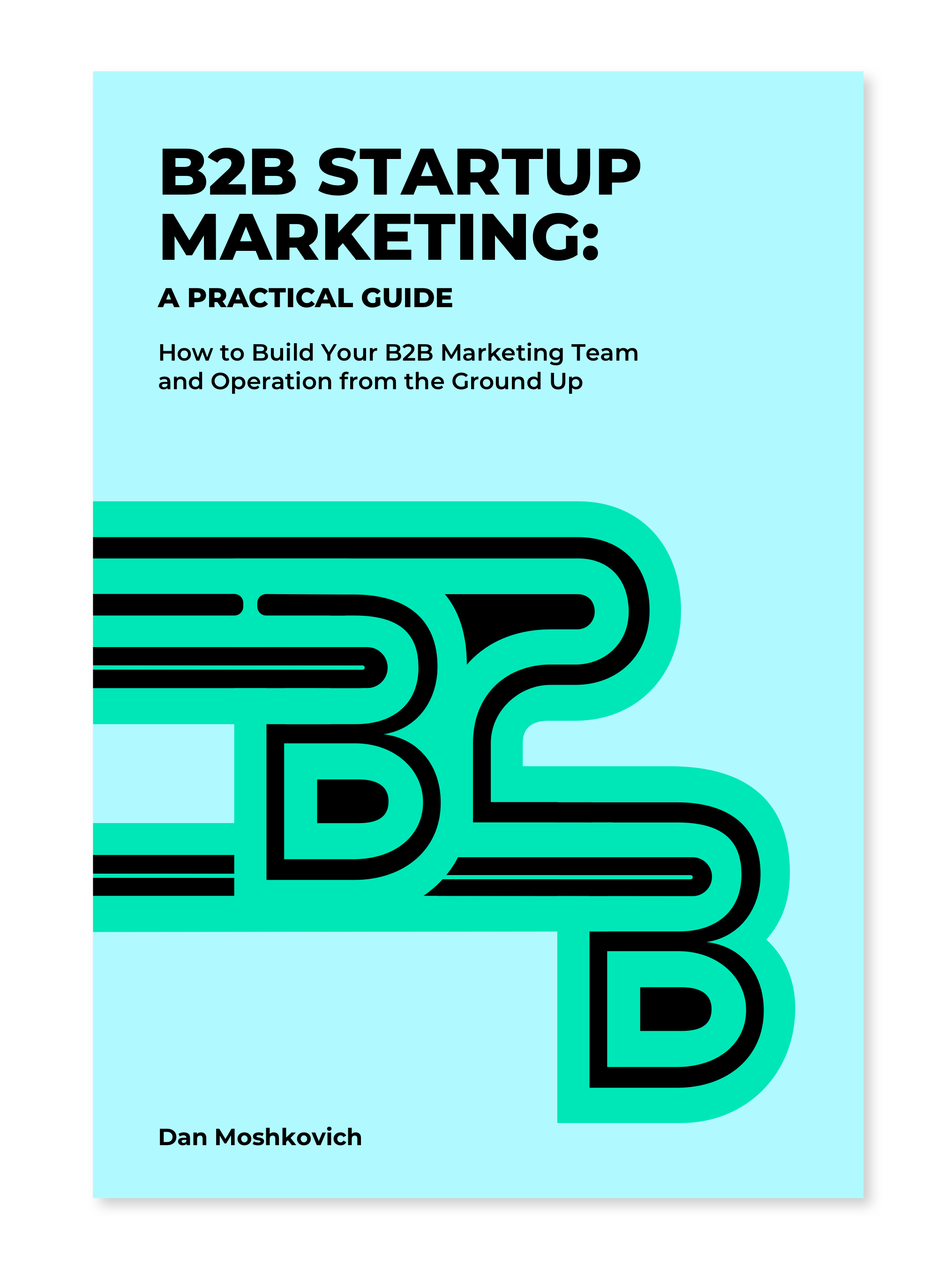 B2B Startup Marketing Book Cover by Dan Moshkovich